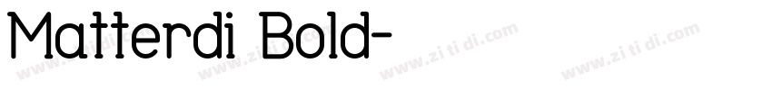 Matterdi Bold字体转换